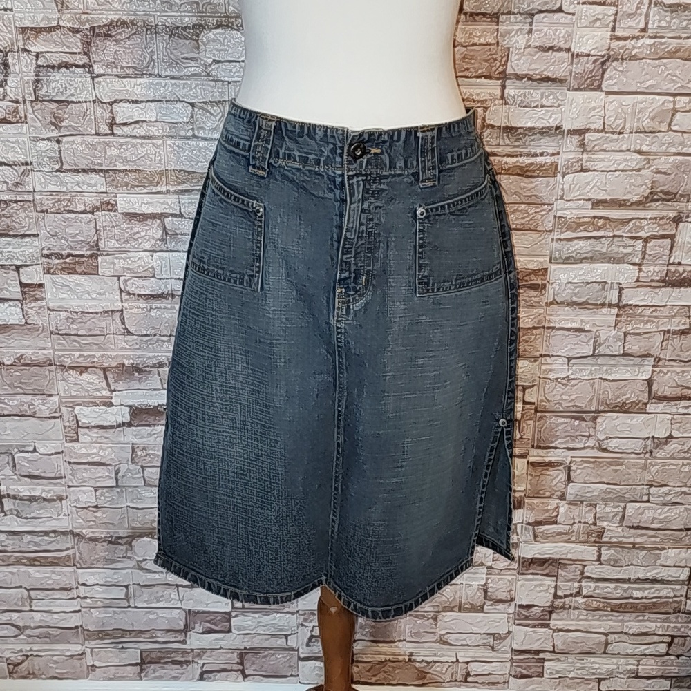 Nautica Jeans Denim Blue Skirt
